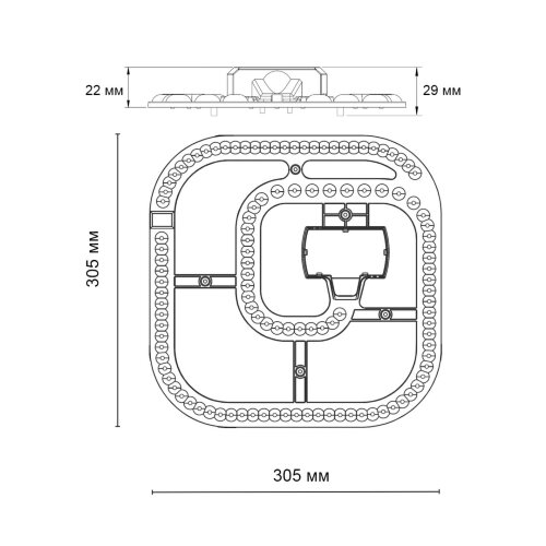 LED модуль с драйвером и линзованным рассеивателем на магнитах с ДУ /APP /RGB «LED МОДУЛИ» 357793, серия: - (-). Фото 2.