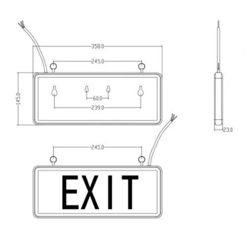 Светильник светодиодный SSA-101-1-20 3ч 3Вт ВЫХОД-EXIT универс. аварийный ЭРА Б0044388 - фото 2