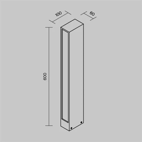 Ландшафтный светильник Hof 3000К 12Вт IP 65 (Графит) - фото 7