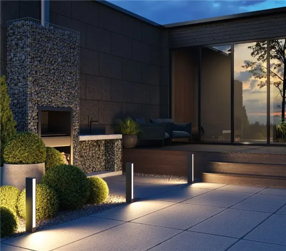 Ландшафтный светильник Hof 3000К 12Вт IP 65 (Графит) - фото 17