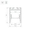 Профиль PDS-ZM-COMFY-2000 ANOD BLACK (Arlight, Алюминий) 032856 - фото 3