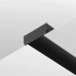 Заглушка декоративная черная 2шт. + фиксирующая черная 2шт. для профиля ALM-9940-SC (Черный)