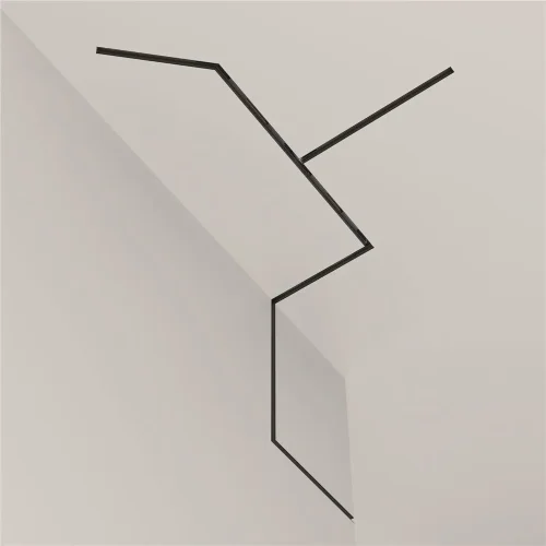 Шинопровод 1 м Exility встраиваемый под ГКЛ 12,5мм, черный (Черный) - фото 5