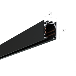 Трек 6063 TR4 RAL9005 — 625мм