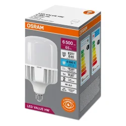 Лампа светодиодная высокой мощности LV HW 65SW/6500K E27/E40 (=650W) | 140-265V / 6500Lm | - OSRAM