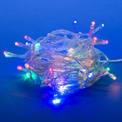 ULD-S0500-050-DTA MULTI IP20 Гирлянда светодиодная с контроллером, 5м, 50 светодиодов, Разноцветный свет, Провод прозрачный