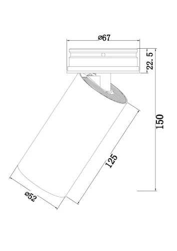 Потолочный светильник FOCUS LED 1x12Вт 3000K (Черный) - фото 2