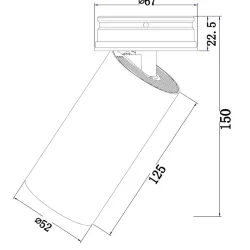Потолочный светильник FOCUS LED 1x12Вт 3000K (Черный)