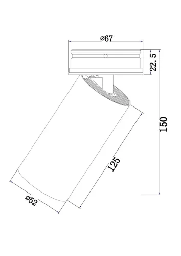Потолочный светильник Фокус / FOCUS LED 12 Вт 3000 К 38° (Черный) C057CL-L12W3K - фото 2