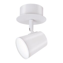 Светильник накладной светодиодный LUMIN'ARTE SPOT03 5W LED, 4000K, 375лм, D90x130мм, поворотный, корп.металл, белый 1/30