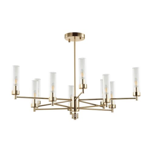 Люстра потолочная «LUMION» 5274/10C, дизайн: Классика, серия: KAMILLA (крепление на планке). Фото 1.