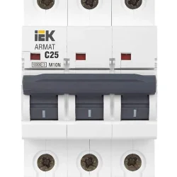 Выключатель автоматический модульный 3п C 25А M10N ARMAT IEK AR-M10N-3-C025