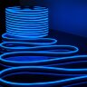 Светодиодный гибкий неон 220 В 9.6 Вт/м 120Led/м 2835 IP67, односторонний, синий, 50 м - Фото 4