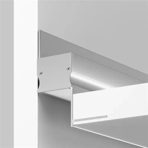 Алюминиевый профиль встраиваемый скрытого монтажа 41x51 (Серебро, 2 м), ALM-4151-S-2M 636013 (Серебро) - фото 2