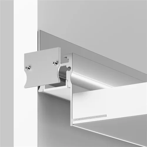 Алюминиевый профиль встраиваемый скрытого монтажа 41x51 (Серебро, 2 м), ALM-4151-S-2M 636013 (Серебро) - фото 4