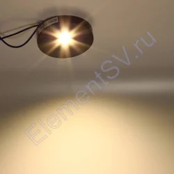 Светильник мебельный JH-MZTD-107 black B447 (220V, 5W, warm white)