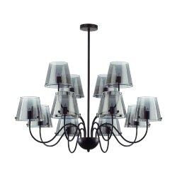 Люстра на штанге «LUMION» 6570/12C, серия: SMOKY (крепление на планке) - -