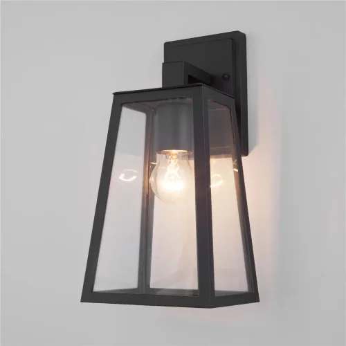 Уличный настенный светильник Germes D IP33 GL 1015D чёрный - фото 2