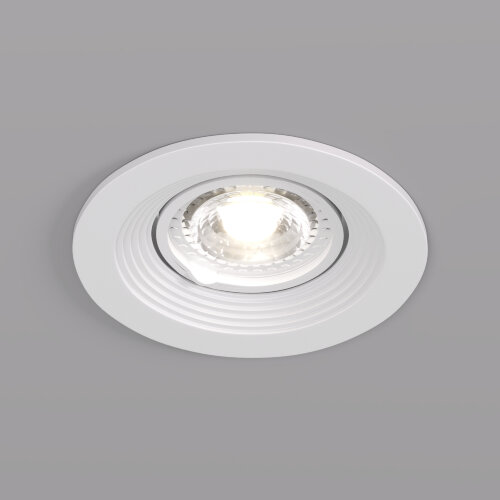 DK3029-WH Встраиваемый светильник, IP 20, 10 Вт, GU5.3, LED, белый, пластик.