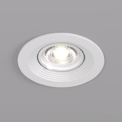 Встраиваемый светильник, IP 20, 10 Вт, GU5.3, LED, белый, пластик, Denkirs DK3029-WH