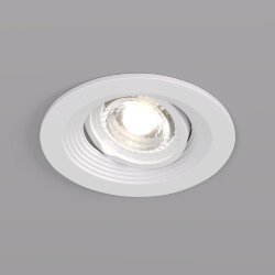 Встраиваемый светильник, IP 20, 10 Вт, GU5.3, LED, белый, пластик, Denkirs DK3029-WH