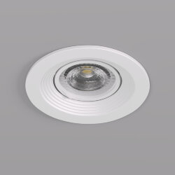 Встраиваемый светильник, IP 20, 10 Вт, GU5.3, LED, белый, пластик, Denkirs DK3029-WH