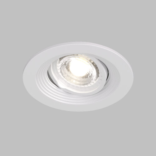 DK3029-WH Встраиваемый светильник, IP 20, 10 Вт, GU5.3, LED, белый, пластик.