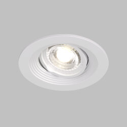 Встраиваемый светильник, IP 20, 10 Вт, GU5.3, LED, белый, пластик, Denkirs DK3029-WH