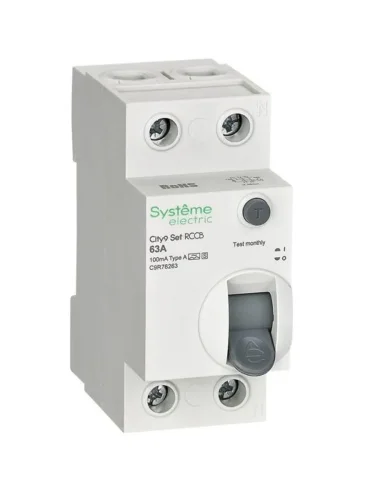 Выключатель дифференциального тока City9 Set 2п 63А 100мА A-S 230В SE C9R76263 - фото