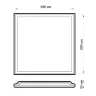 Светильник светодиодный PPL PRO-5 595/R OPAL 30Вт 6500К IP40 4200лм ДВО встраив. Pro+ JazzWay 5070615 - фото 8