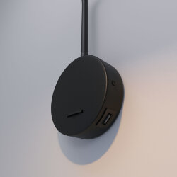 Настенный светодиодный светильник 40120/LED черный (063704)