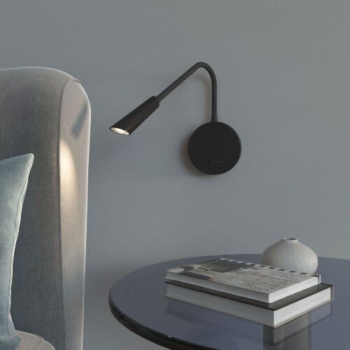 40120/LED Светильник настенный светодиодный Stem черный 3000К - Фото 4