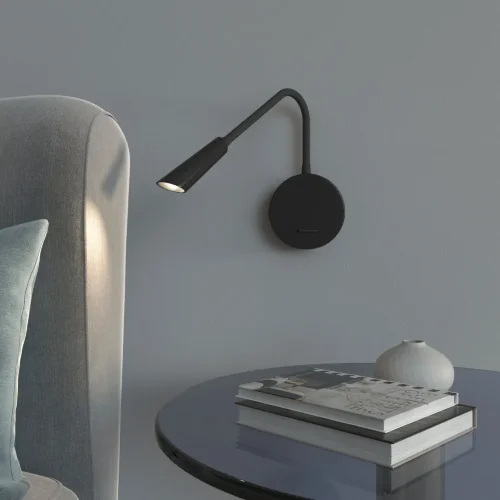 Настенный светодиодный светильник 40120/LED черный - фото 5