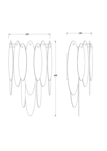 Настенный светильник (бра) Freya FR5217WL-02FG (Французское золото) - фото 5