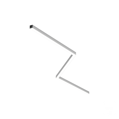 Светильник ЗигЗаг S50 (RAL9003/3x1291mm-135/LT70 — 4K/78W) - фото 1