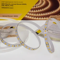 Светодиодная лента Class Premium, 2835, 112 led/m, warm white, 24V, IP33, RN06