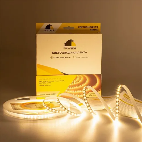 Светодиодная лента Class Premium, 2835, 112 led/m, warm white, 24V, IP33, RN06 - фото I