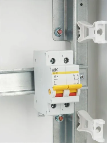 Выключатель нагрузки (мини-рубильник) 2п 32А ВН-32 KARAT IEK MNV10-2-032 - фото 2