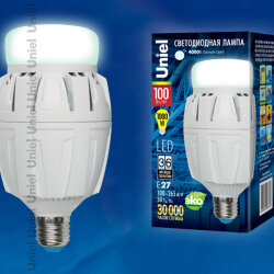 LED-M88-100W-NW-E27-FR ALV01WH Лампа светодиодная с матовым рассеивателем, Материал корпуса алюминий, Цвет свечения белый, Серия Venturo
