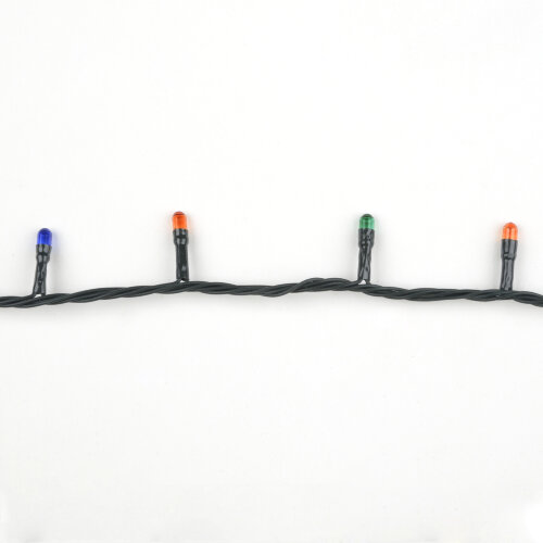 UDL-S1000-200-DGA MULTI IP20 MINI Гирлянда с контроллером, 10м, 200 миниламп накаливания, Разноцветный свет, Провод зеленый. - фото 5