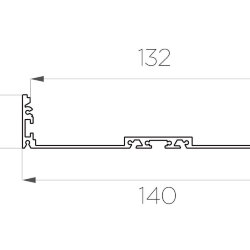 Профиль накладной алюминиевый LC-LP-27140-2 Anod
