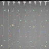 Гирлянда Занавес 2 x 2 м Разноцветный 220В, 400 LED, Провод Прозрачный ПВХ, IP54. Фото 1.