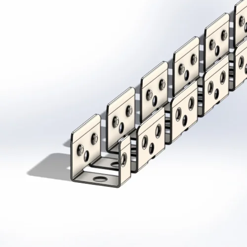Крепеж оцинкованный гибкий 10x10мм S23 - фото I