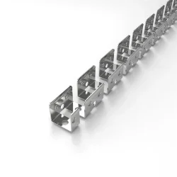 Крепеж оцинкованный гибкий 10x10мм S23