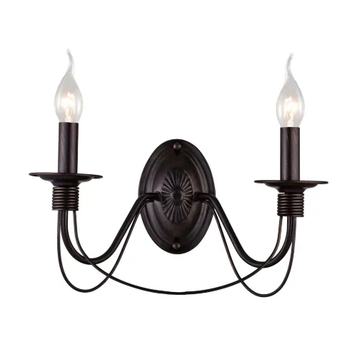 Серия светильников в классическом стиле. Подсвечники и основание для крепления рожков выполнены в виде катушек, обвитых веревкой. Серия имеет два цвета - белый с золотом и коричневый. (Коричневый) - фото 2