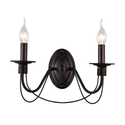 Серия светильников в классическом стиле. Подсвечники и основание для крепления рожков выполнены в виде катушек, обвитых веревкой. Серия имеет два цвета - белый с золотом и коричневый. (Коричневый)