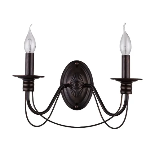 Серия светильников в классическом стиле. Подсвечники и основание для крепления рожков выполнены в виде катушек, обвитых веревкой. Серия имеет два цвета - белый с золотом и коричневый. (Коричневый) - фото 3