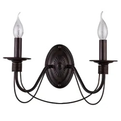 Серия светильников в классическом стиле. Подсвечники и основание для крепления рожков выполнены в виде катушек, обвитых веревкой. Серия имеет два цвета - белый с золотом и коричневый. (Коричневый)