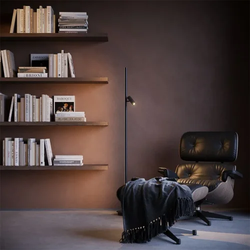 Напольный светильник (торшер) Thin 3000К 14Вт (Черный) - фото 3