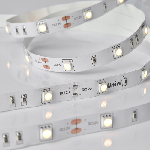 ULS-M22-5050-30LED-m-10mm-IP20-DC12V-7.2W-m-5M-3000K PROFI Гибкая светодиодная лента на самоклеящейся основе, Катушка 5м, в герметичной упаковке, Теплый белый свет3000К. - фото 3